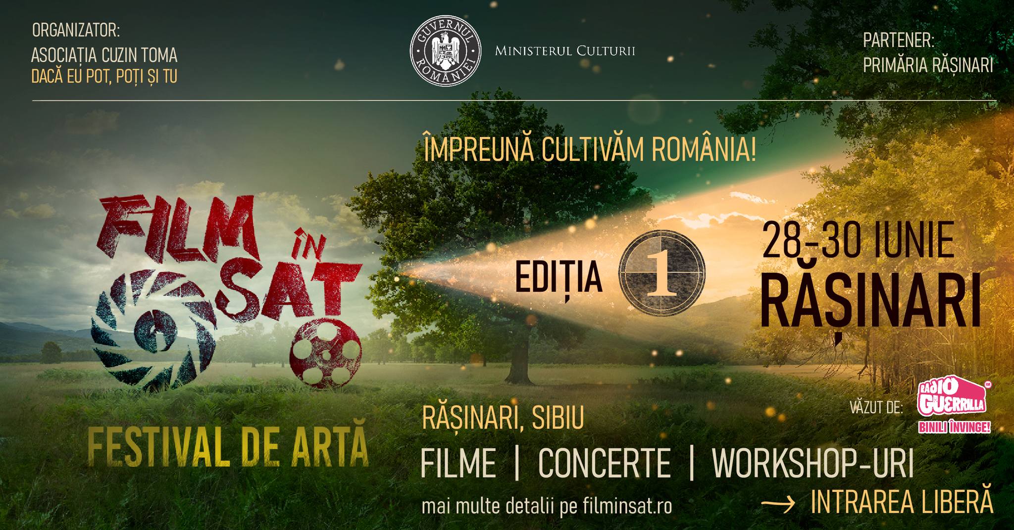 Spectacol Film in sat Rasinari Sibiu