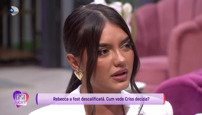 Rebecca a fost descalificată, iată cum vede Criss decizia luată!